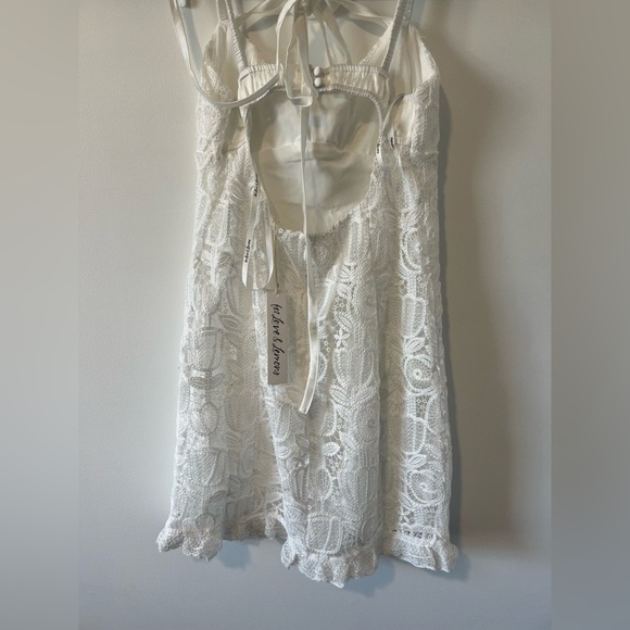 For Love and Lemons Mini Lace Dress in White NWT - Picture 8 of 8